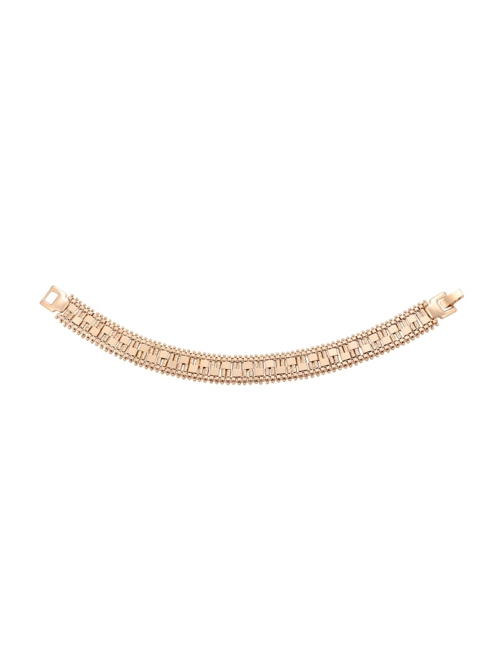 Women Segmented Link Bracelet in Rose Gold