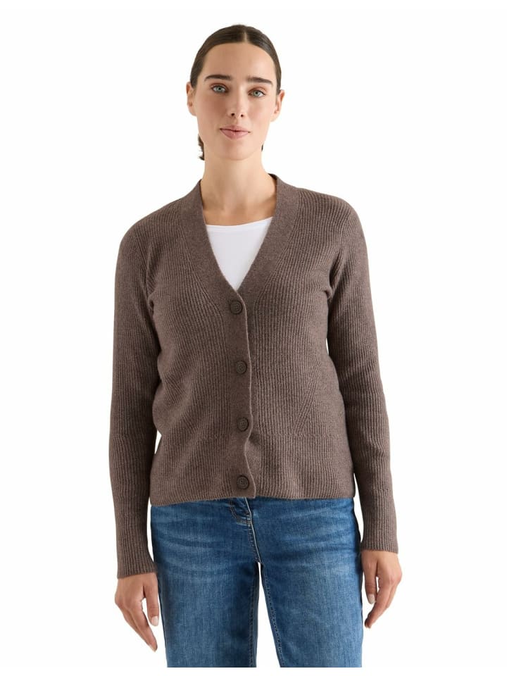 Strickjacke für Damen in taupe