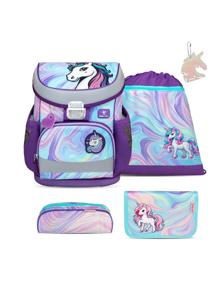 Mini-Fit Unicorn Dream Schulranzen Set 5-teilig mit extra Schlüsselanhänger
