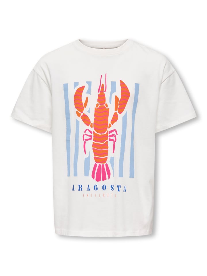 T-Shirt mit maritimen Prints KOGJOANNA in cloud dancer lobster
