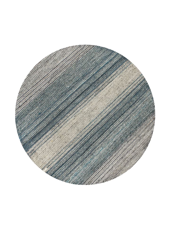 Teppich "Hamptons TWENTYFOUR" in Grau Blau/Creme Weiß