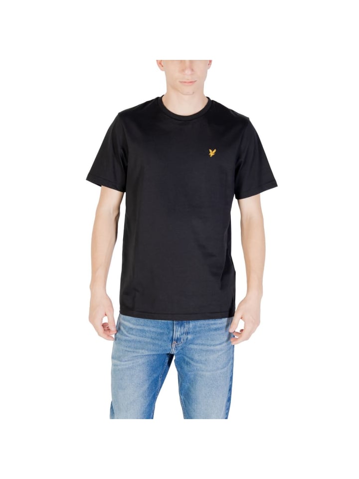 Blau Schwarz Baumwolle T-Shirt