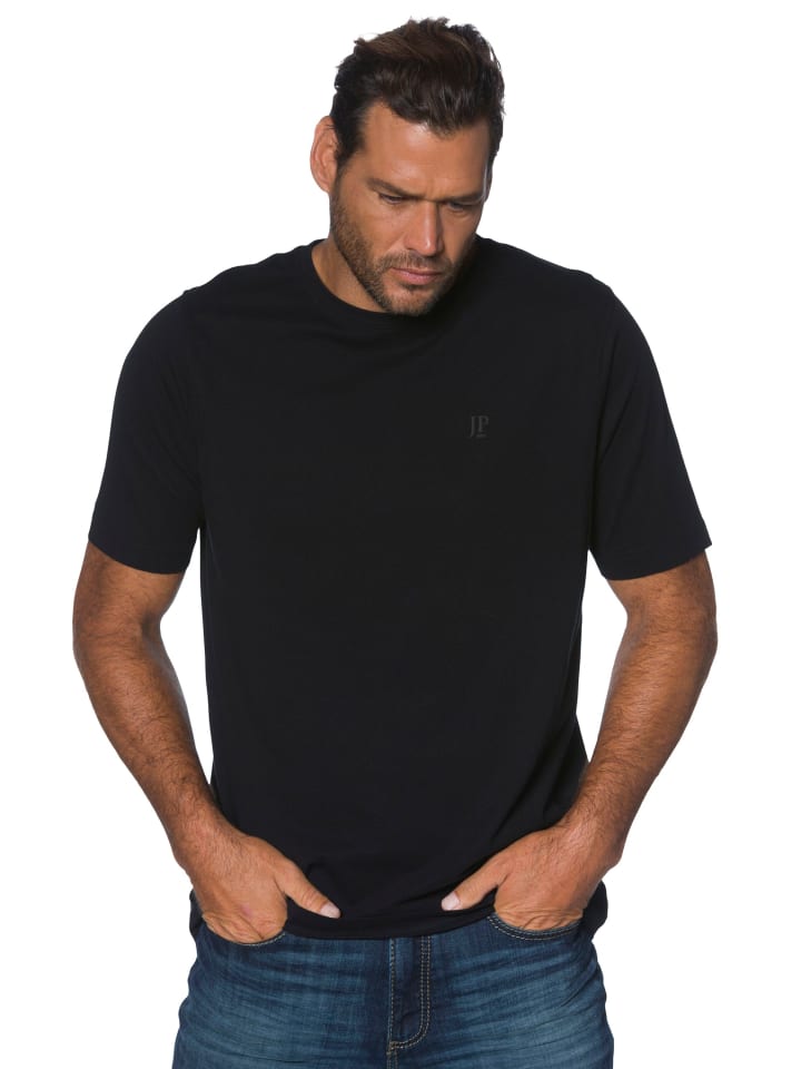 Kurzarm T-Shirt in schwarz