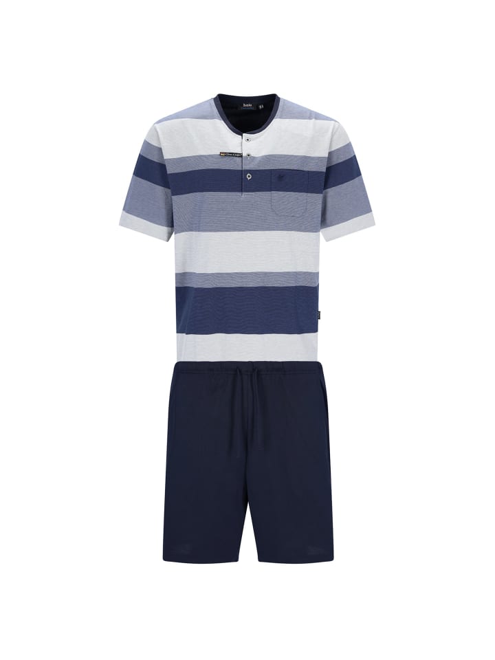 Pyjama in Blau/Grau