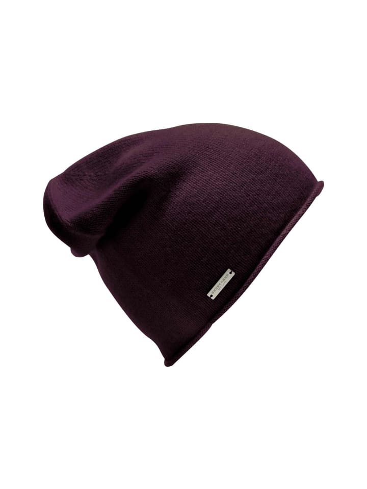 Strickmütze in lila