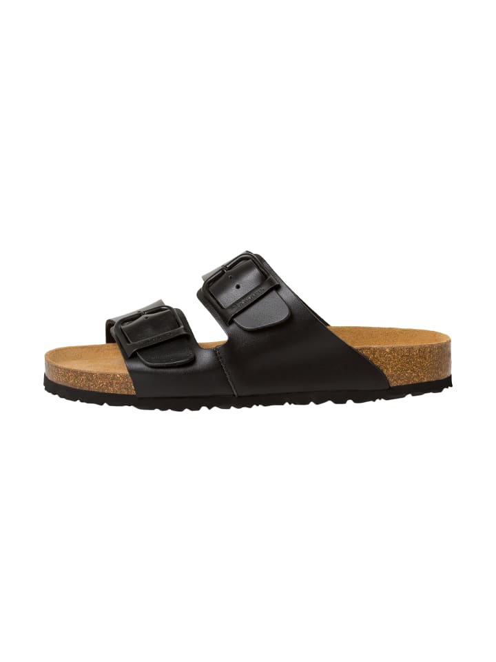 Ledersandalen Schwarz