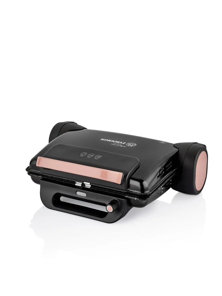 Korkmaz Tostema Midi Multigrill & Toaster in Schwarz - 1800W in Schwarz