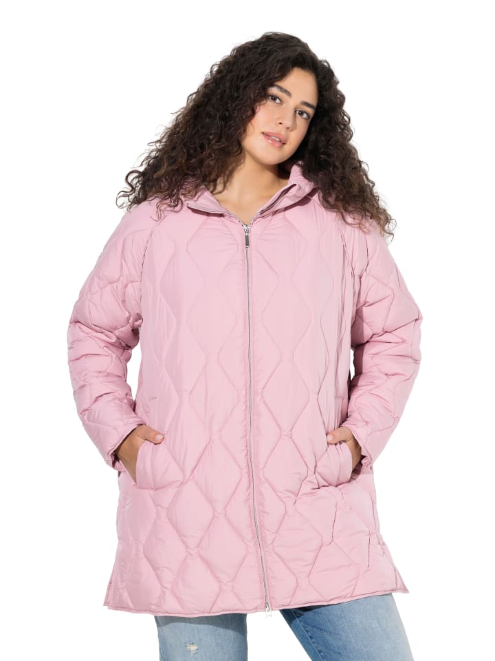 Steppjacke in zartes altrosa
