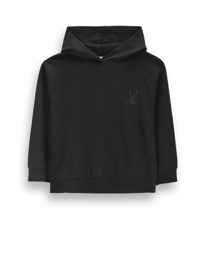 Kapuzenpullover in schwarz