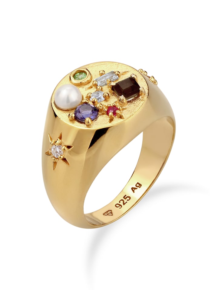 Ring 925 Sterling Silber in Gold