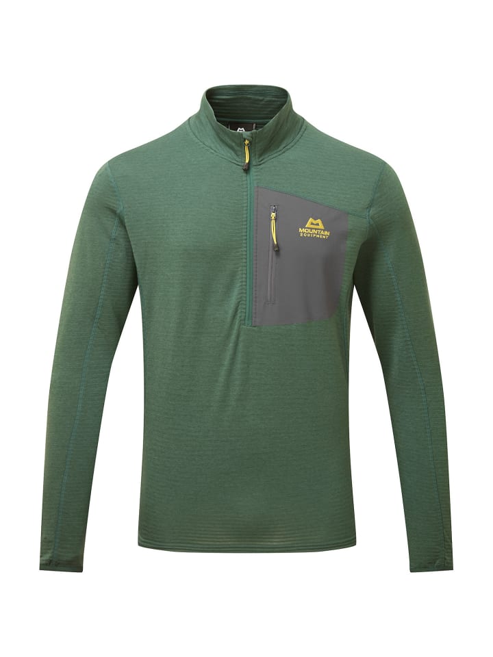 Langarmshirt M LUMIKO ZIP-T in Khaki
