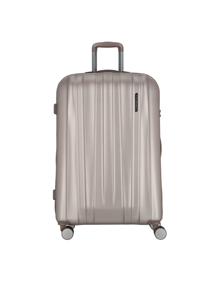 Moonrock 4 Rollen Trolley L 78 cm mit Dehnfalte rosesilver brushed
