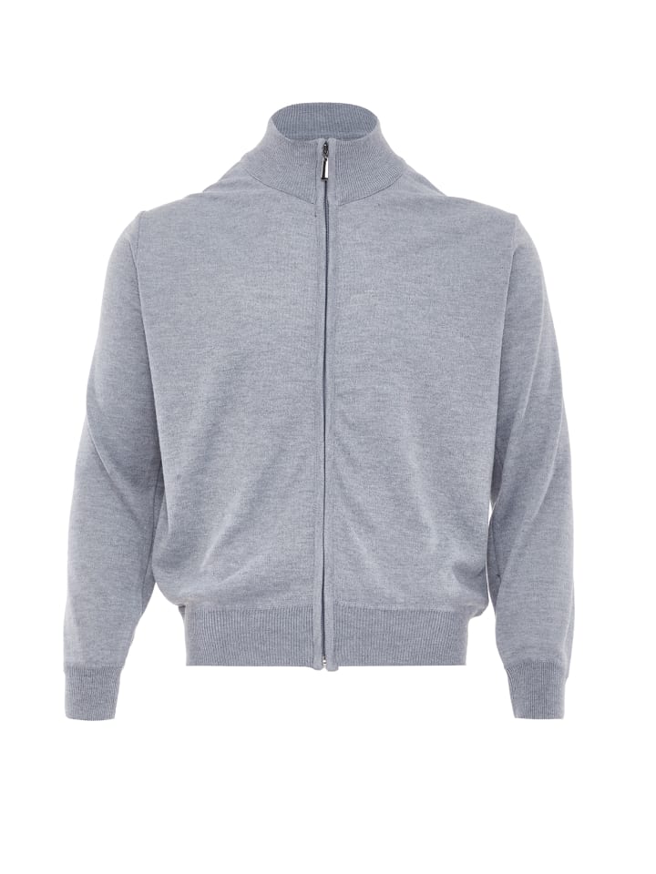Women Cardigan in Grau Melange