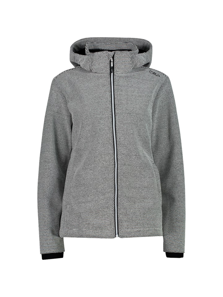 Jacke Zip Hood in Grau