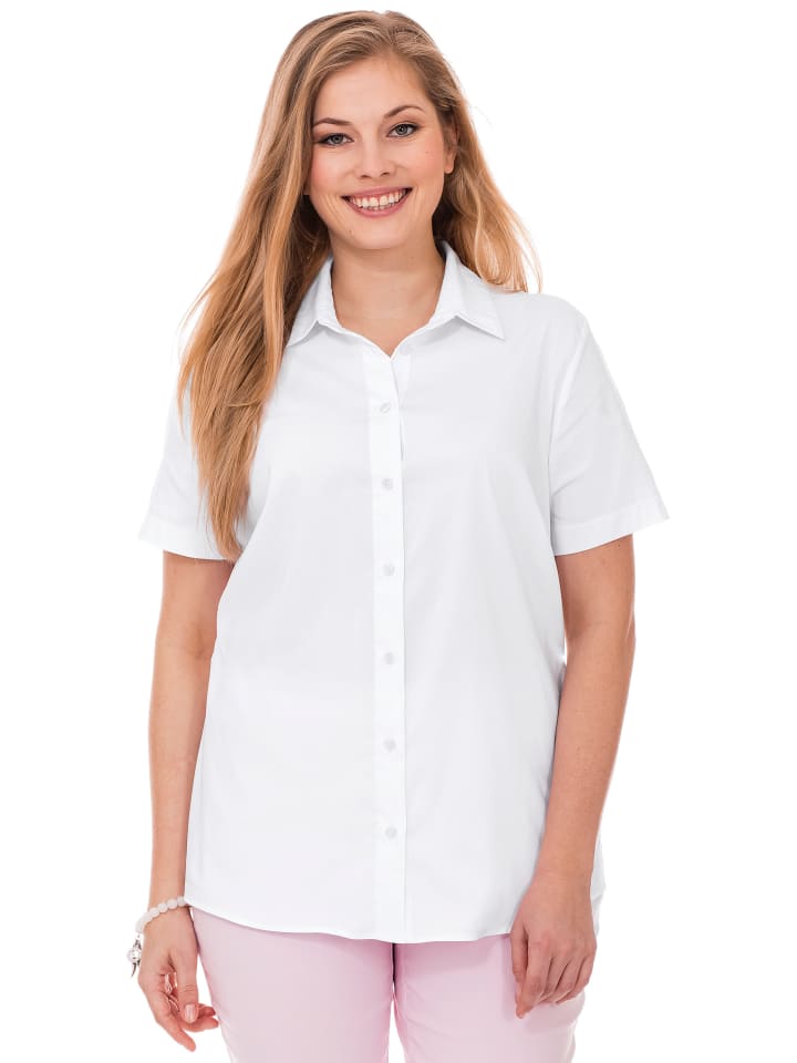 Hemdbluse in weiß