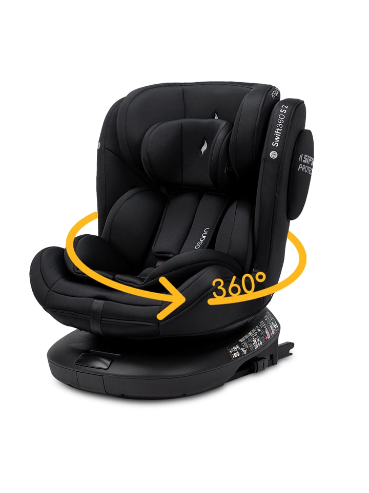Kindersitz  "Swift360 S 2"  in All Black - 76 bis 150 cm