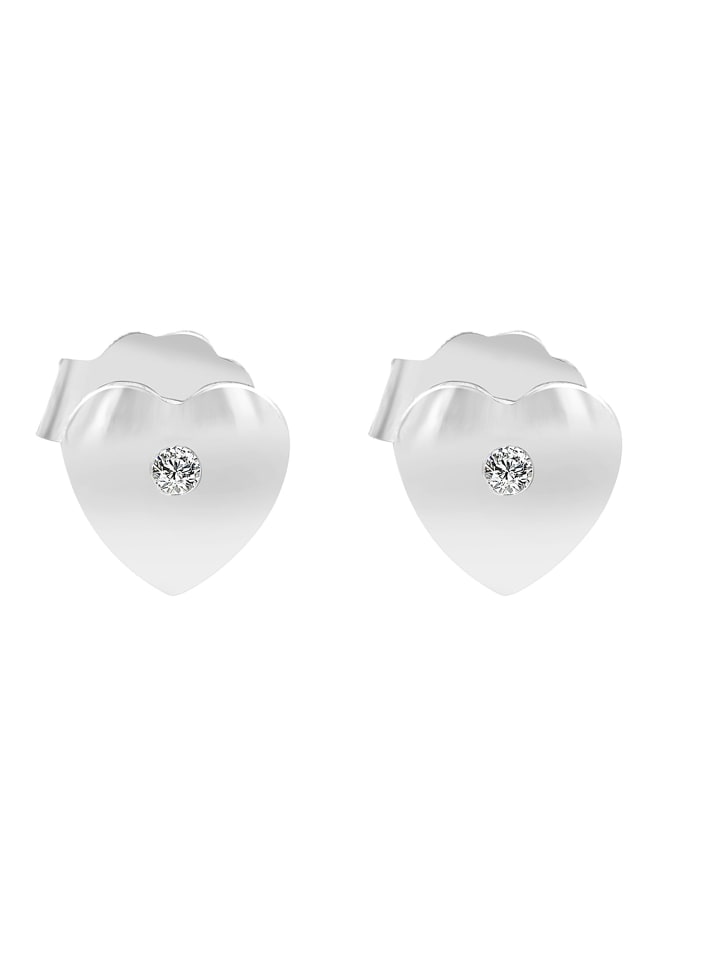 Damen Ohrringe – Ohrstecker aus 925 Silber in silber