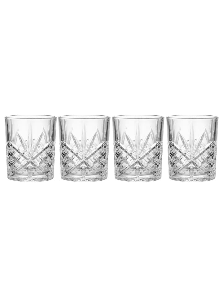 Butlers Wasserglas CRYSTAL CLUB 4er-Set in Durchscheinend