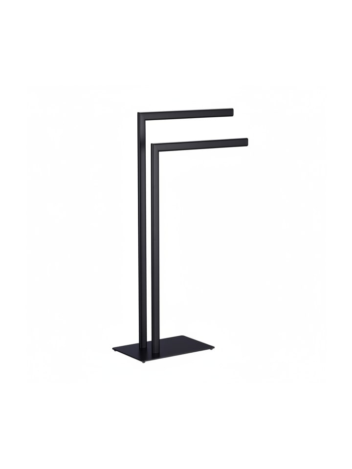 Handtuchständer in Schwarz - (B)49 x (H)81 x (T)20 cm