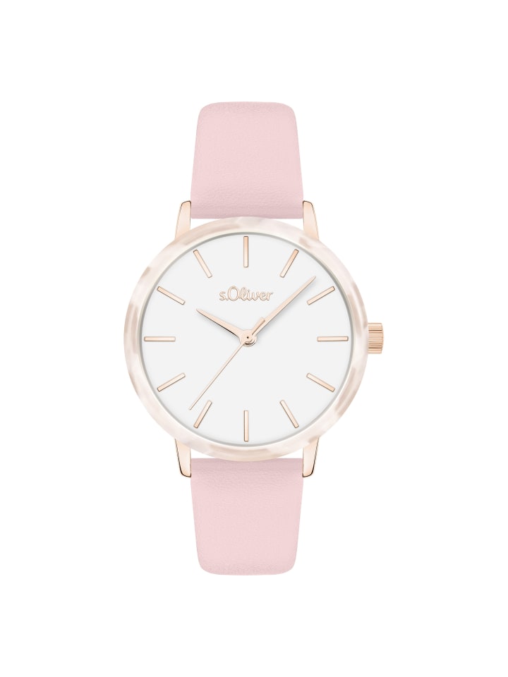 Armbanduhr Acetate Circle in rosa