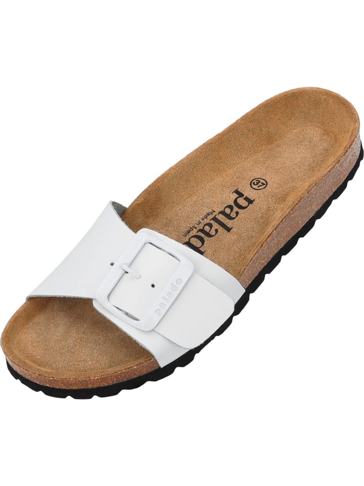 Pantoletten Malta EGS Matt Premium Leather in Weiß