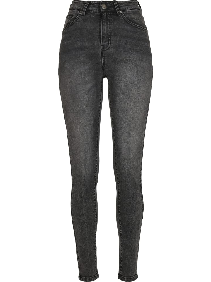 High Waist in black stone washed