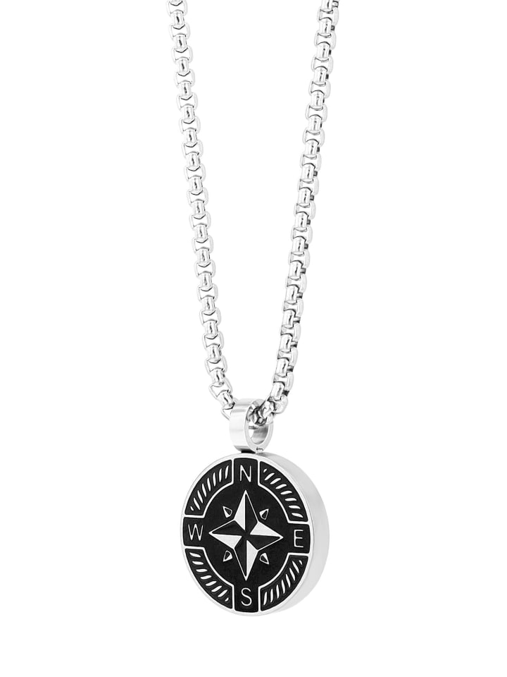 Unisex Halskette mit Anhänger – aus Edelstahl in silber