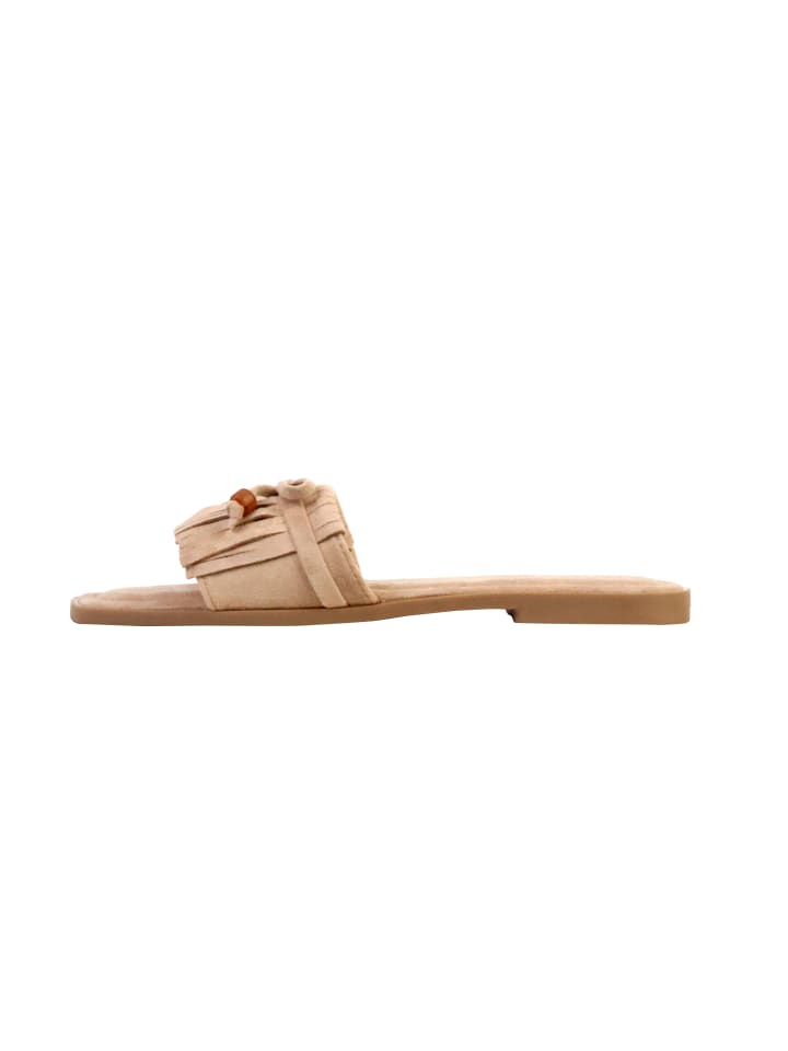Sandalen zum Hineinschlüpfen Beige