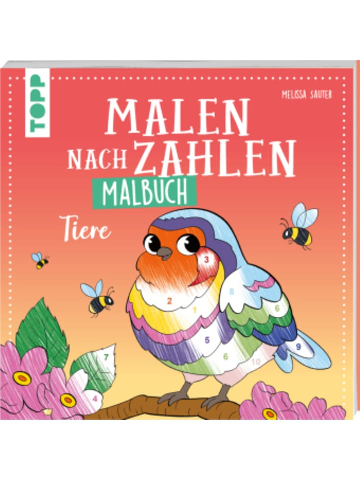 Buch - Malen nach Zahlen Malbuch Tiere
