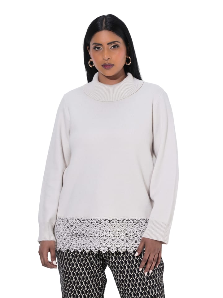 Pullover in graubeige