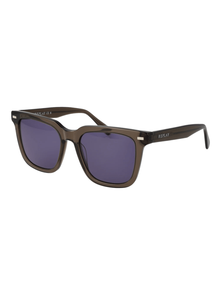 Männer Sonnenbrille Quadratisch Braun