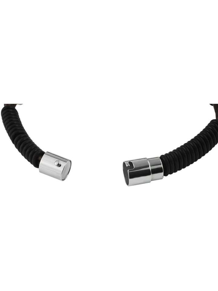 Unisex Armband – Lederarmband aus Leder 23 cm in schwarz