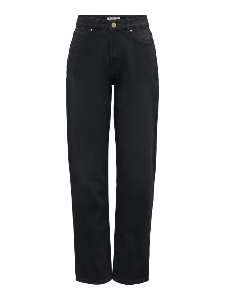 Straight-Fit jeans in Washed Black