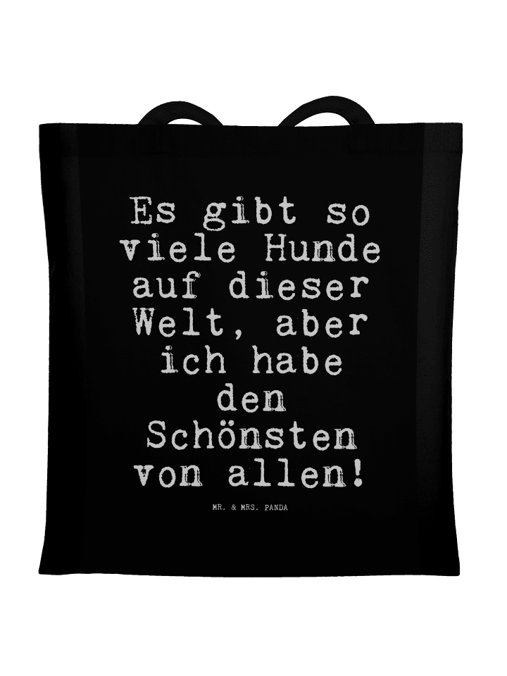 Stofftasche Es gibt so viele... mit Spruch in Schwarz