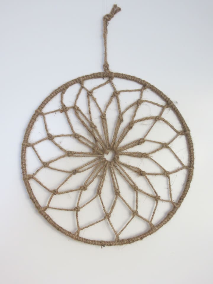 Makramee Loop 28cm mit Flechtmuster