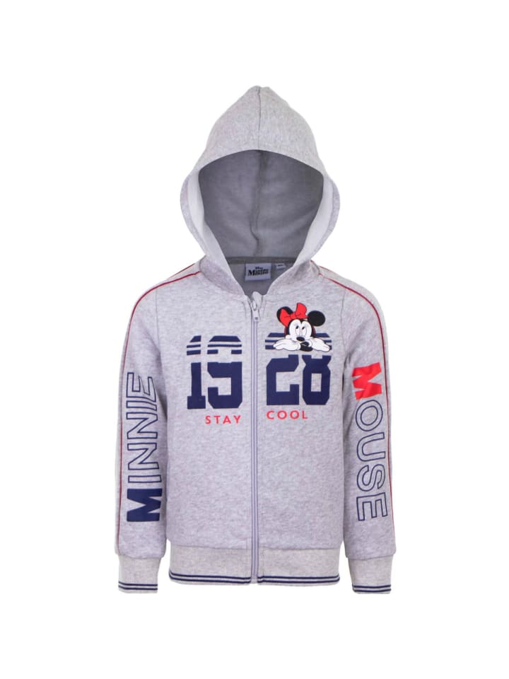 Minnie Mouse Weste Jacke Stilvol und bequem 5 Jahre Grau in Grau