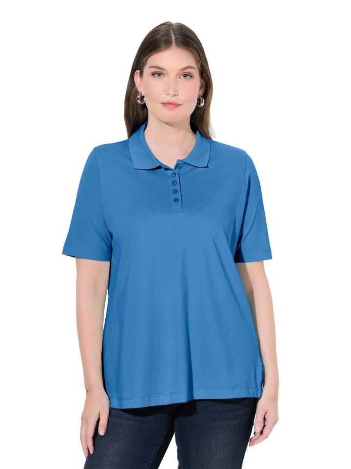 Poloshirt in kornblume