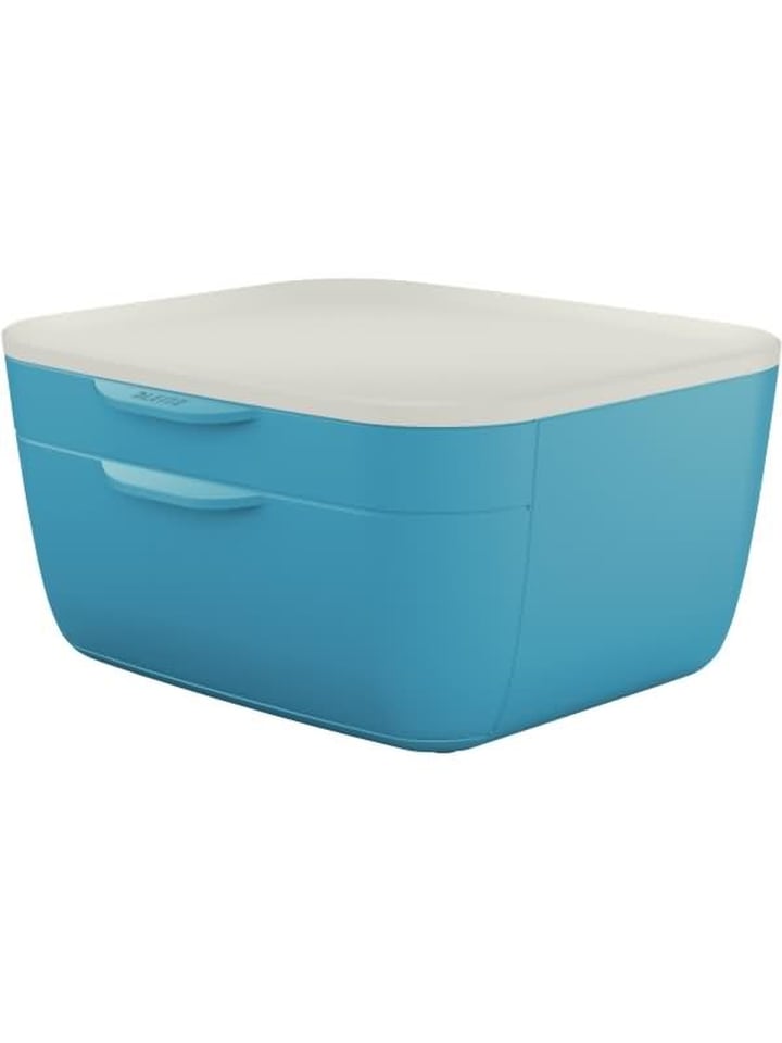 Schubladenset Cosy A4 2 Schubladen Polystyrol blau/hellgrau