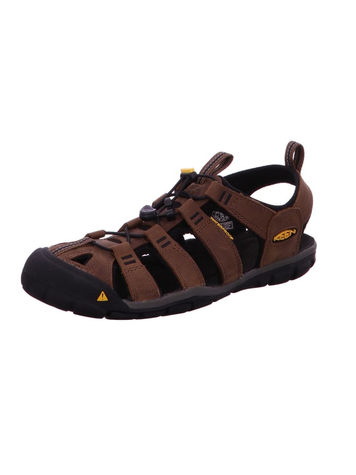 Outdoorsandale Clearwater Leather CNX in Dark Earth/Black