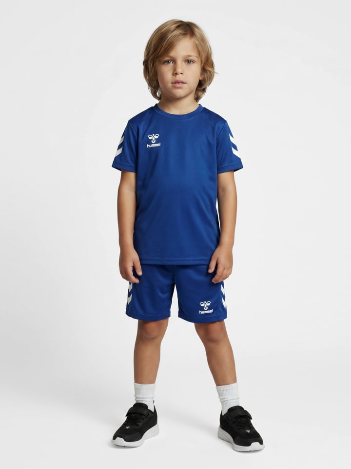 Verstellbare Taille Kurze Hose Anzug Hmllogo Kinder in TRUE BLUE