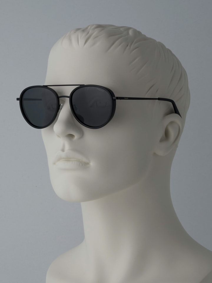 Sonnenbrille für Herren in schwarz