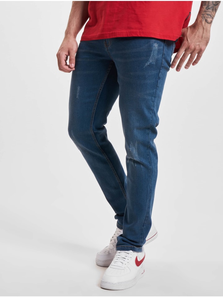 Jeans in washed mid blue
