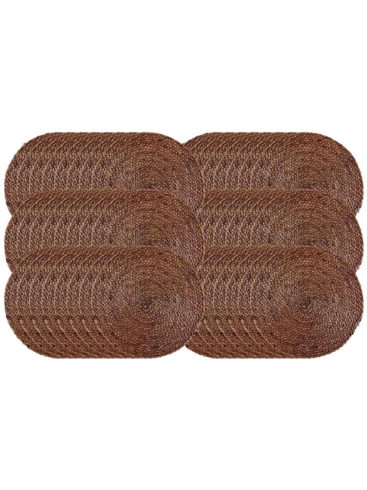 Platzmatten Sorella in Dunkelbraun ø 35 cm