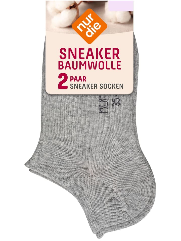 Sneakersocken Baumwolle in maritim