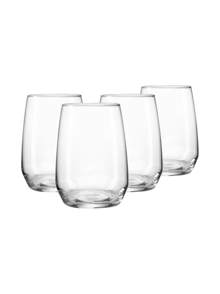 4er Set Wassergläser Rumba in 450 ml in transparent