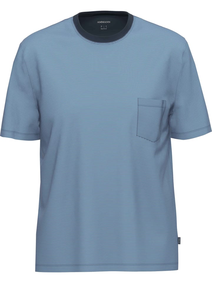 Single-Jersey Bio T-Shirt in blau