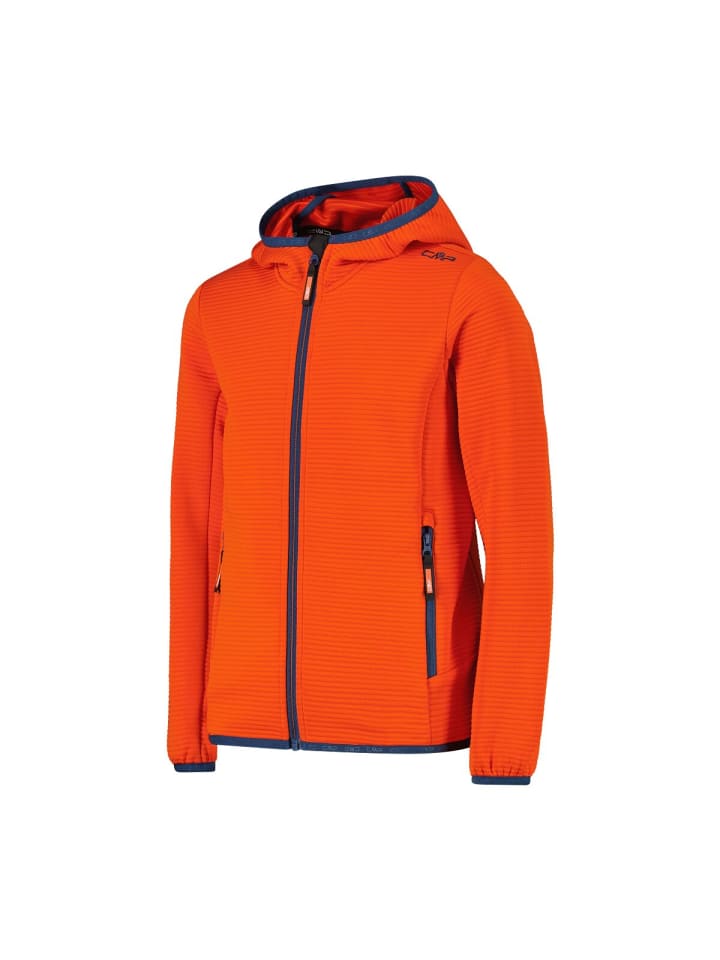 Kapuzensweatjacke in orange