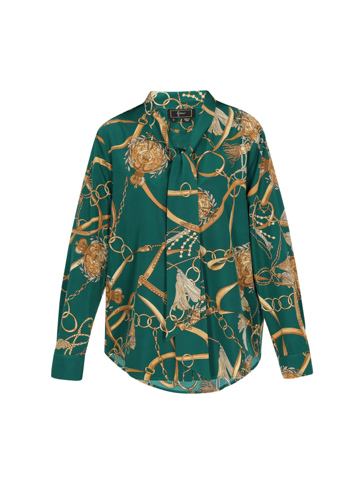 Women Shirt in turquoise multicolor