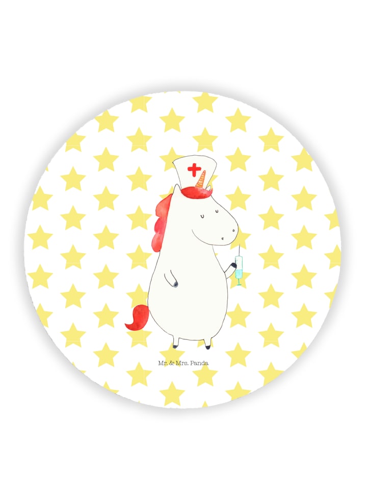 Kühlschrankmagnet Einhorn Krankenschwester ohne... in Weiß