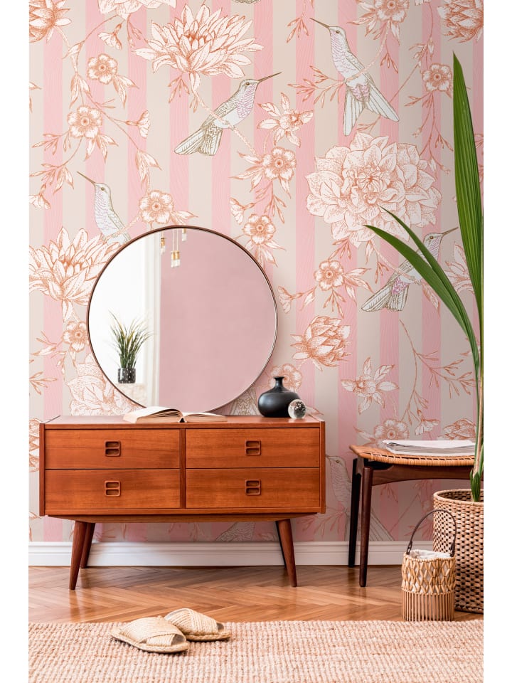 Tapete Hummingbird Elegance in Rosa
